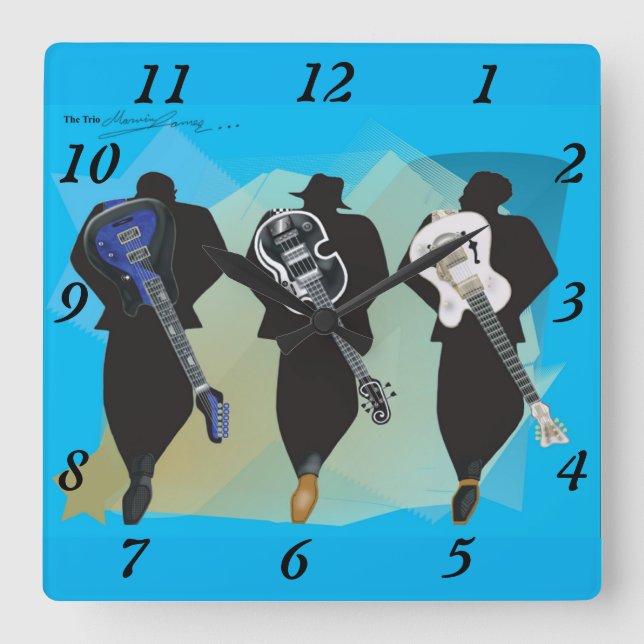 Le Trio - Horloge murale en acrylique (Recto)