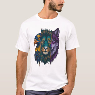 Le Trio Sauvage et Vivant 🐾 T-Shirt pour Hommes