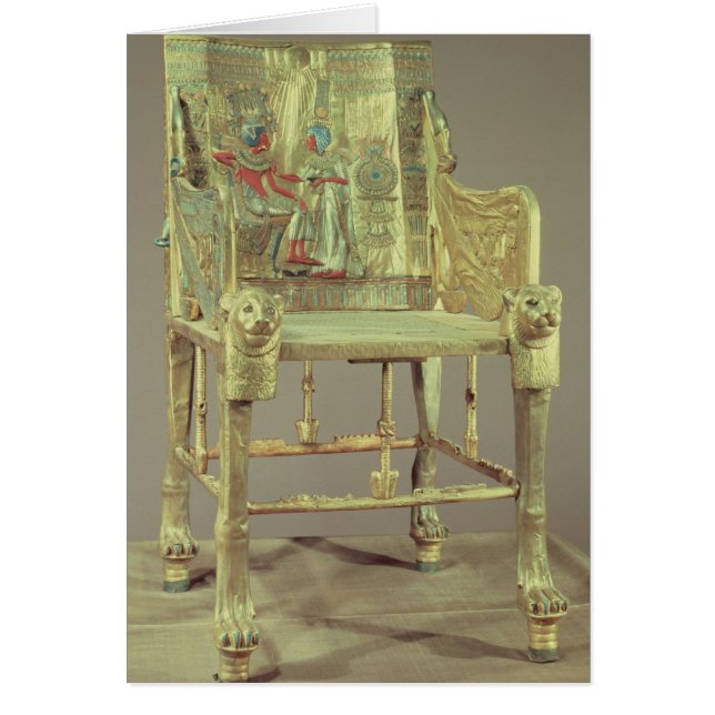 Le trône du nouveau royaume de Tutankhamun (Devant)