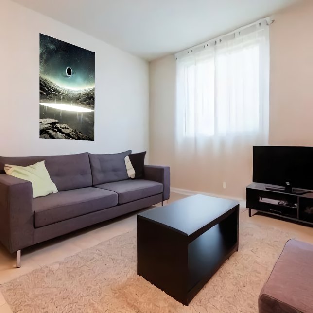 Le trou noir dans le ciel | AI Art Poster (Créateur téléchargé)