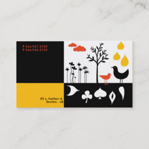 Le troupeau laisse tomber le carte de visite