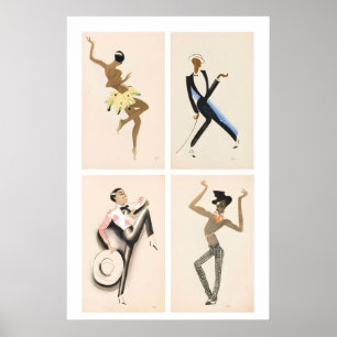 Le Tumulte Noir de Paul Colin Art Déco Vintage