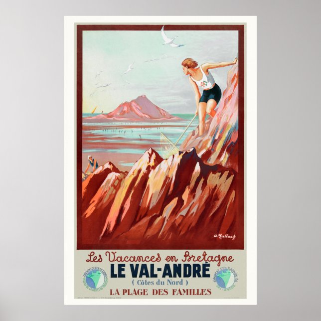 Le Val André France Poster vintage 1930 (Devant)
