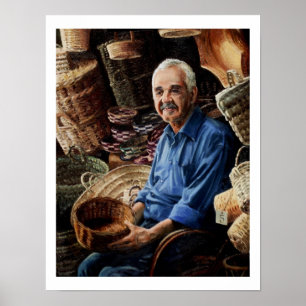 Le Vendeur de panier doux - affiche limitée