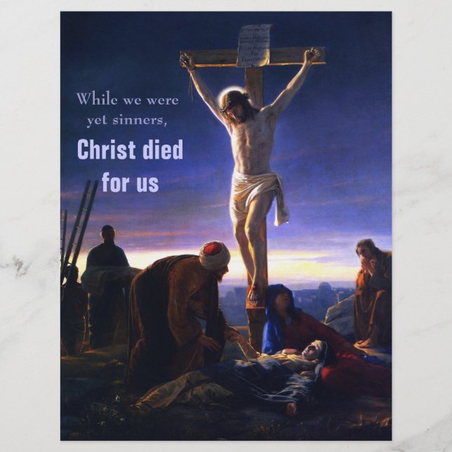 Le Vendredi saint - Bulletin d'Eglise personnalisa (Devant)