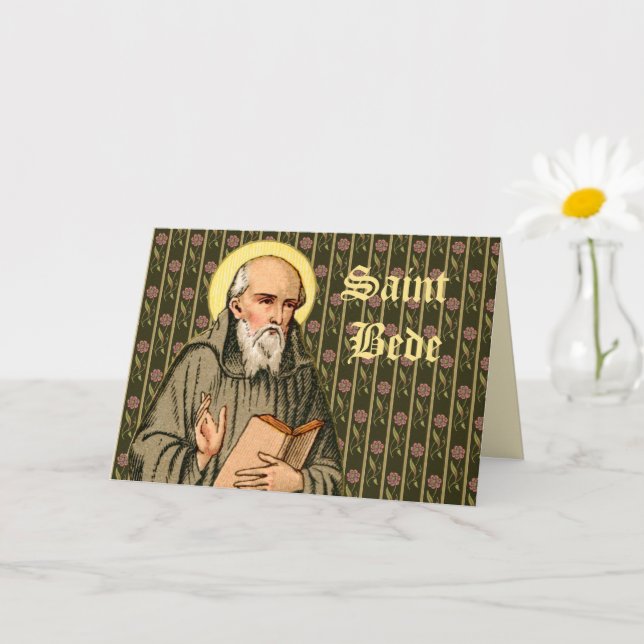 Le Vénérable Bède Prêchant (P 008) Carte Générique (Petite plante)