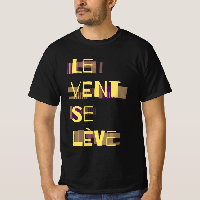 Le Vent Se Leve, T-shirt Français (Devant)