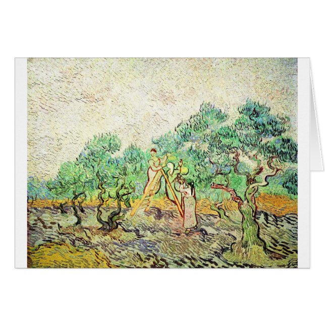 Le verger olive - Vincent van Gogh (1889) (Devant horizontal)