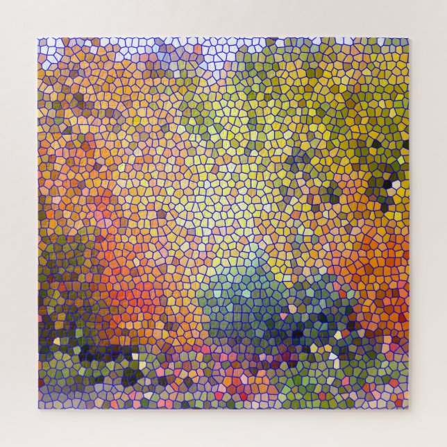 LE VERRE ÉCLAIRÉ SEMBLE PUZZLE (Vertical)