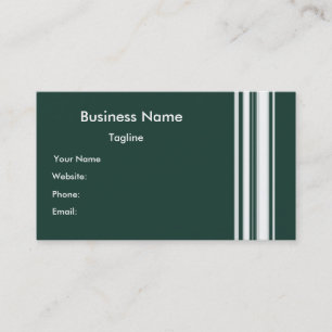 Le vert barre le carte de visite