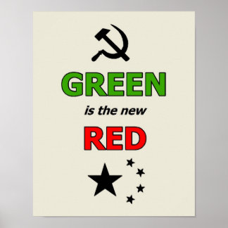 Le vert est le nouvel affiche rouge