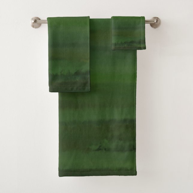 Le Vert Est Mon Ensemble De Serviettes De Bain Cou (En situation)