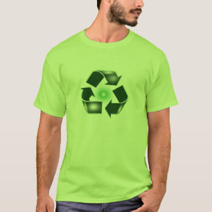 Le vert réutilisent le T-shirt de base de logo