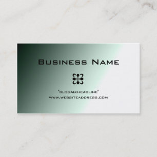 Le vert se fanent les cartes de visite Design1