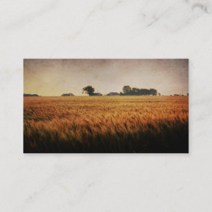 Le vieux carte de visite de ferme de famille