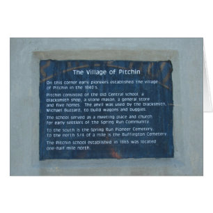 Le village de Pitchin, Iowa