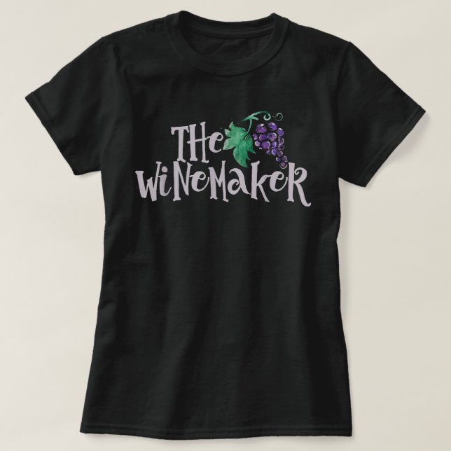 Le vin de la vinification t-shirt vin tee - shirt  (Design devant)