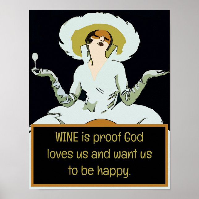 Le vin est la preuve que Dieu nous aime, Poster (Devant)