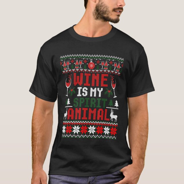Le vin est mon esprit animal laide de Noël Sweat (Devant)