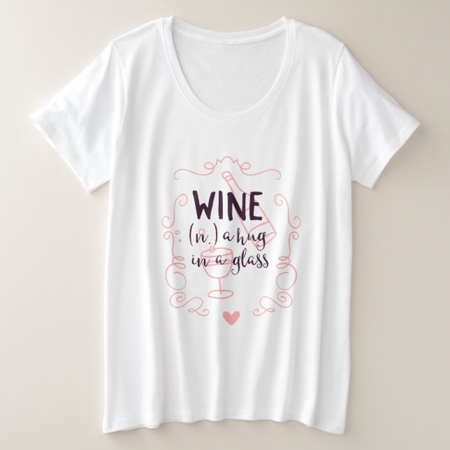 Le vin romantique est un trou dans un verre (Design devant)