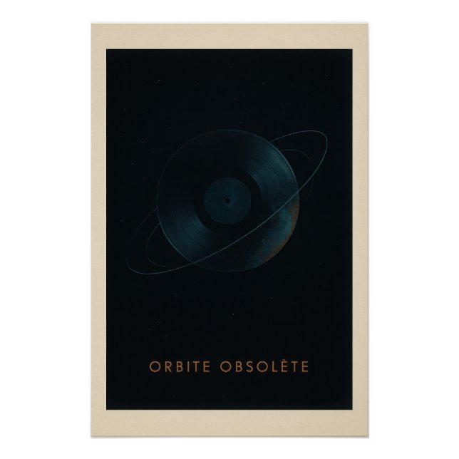 Le Vinyle en orbite - Poster (Devant)