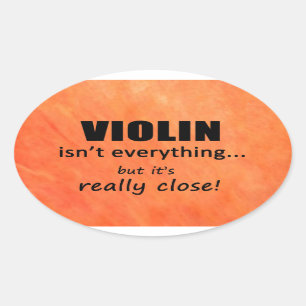Le violon n'est pas tout Sticker ovale