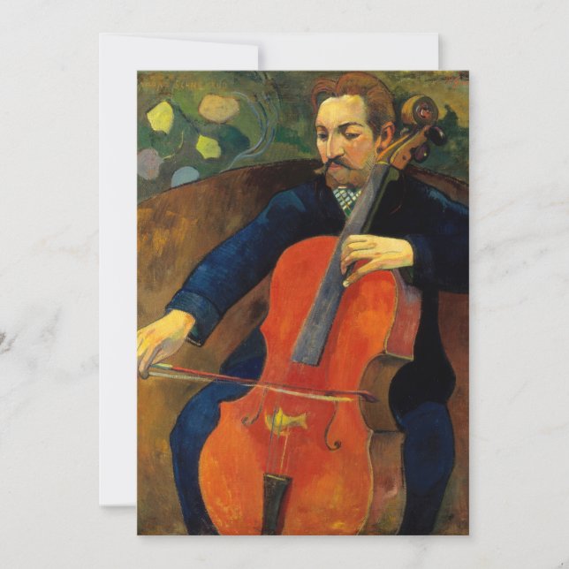 Le violoncelliste Schneklud | Paul Gauguin (Devant)