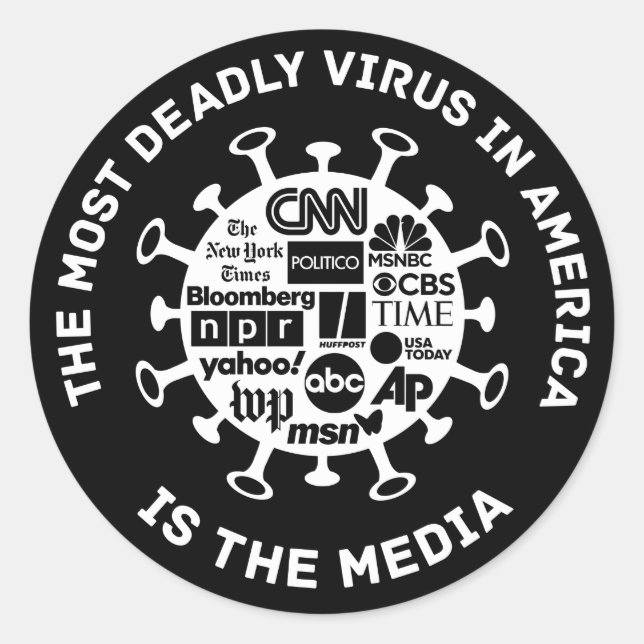 Le virus le plus mortel en Amérique - Stickers amu (Devant)