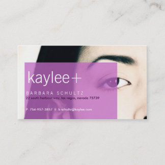 Le visage de Kaylee [violet] Cartes de visite