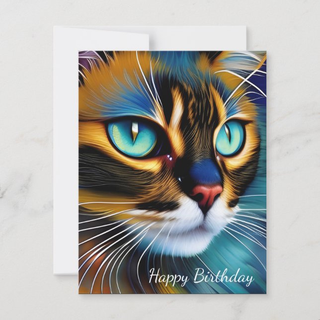 Le visage d'un mignon Lynx pointe Siamese (Devant)