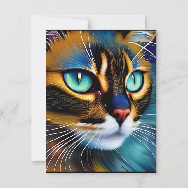 Le visage d'un mignon Lynx pointe Siamese (Devant)