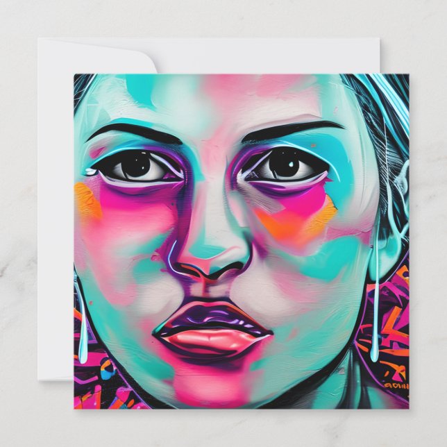 Le visage et la larme des femmes peintes | Art Tur (Devant)
