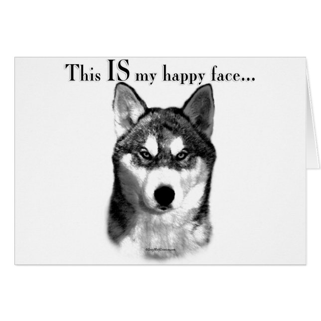 Le visage heureux du malamute (Devant horizontal)