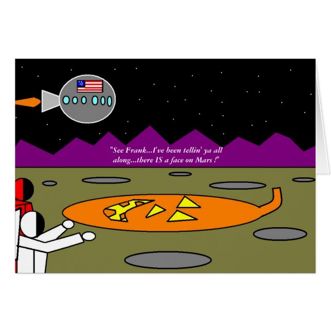 Le visage sur Mars (Devant horizontal)