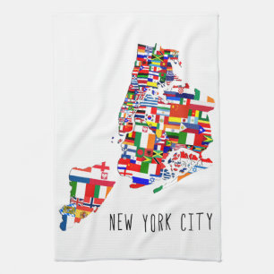 Le voisinage de New York City marque la serviette