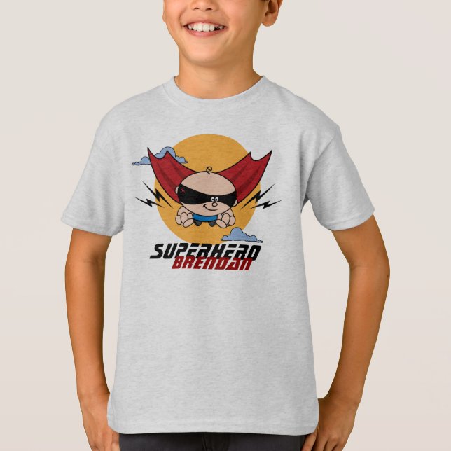 Le vol de super héros badine le T-shirt léger (Devant)