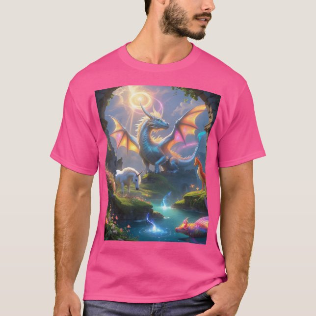 Le vol lumineux du dragon" T-SHIRT (Devant)