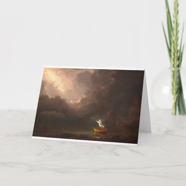 Le voyage de la vie : Carte de voeux de vieillesse (Devant)