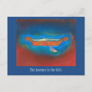 Le voyage est la carte postale cadeau