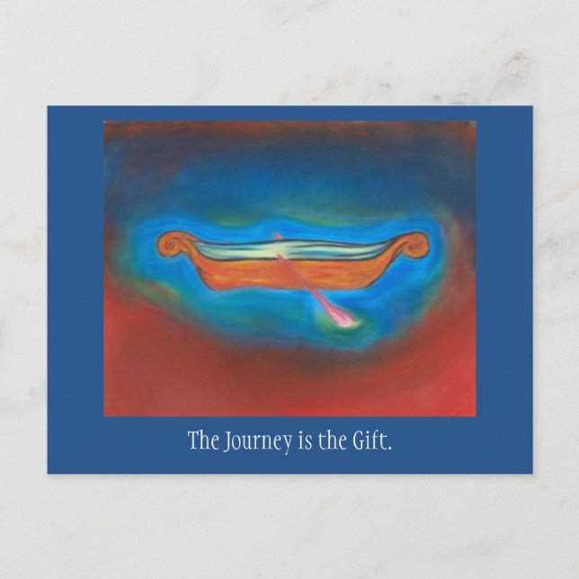 Le voyage est la carte postale cadeau (Devant)