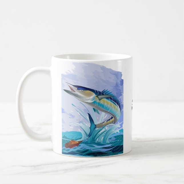 Le Wahoo Fishing Boit Du Thé Ou De La Mug Au Café (Gauche)