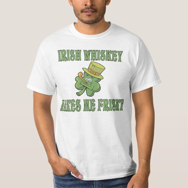 Le whiskey irlandais me fait le T-shirt vif (Devant)