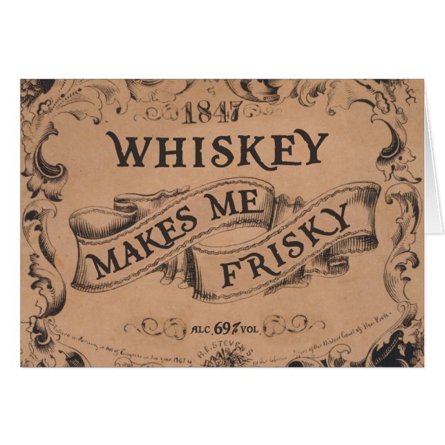 Le whiskey me rend vif (Devant horizontal)