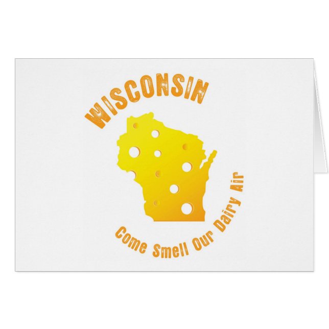 Le Wisconsin viennent odeur notre air de laiterie (Devant horizontal)