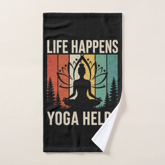 Le Yoga Aide à Vivre (Serviette à main)