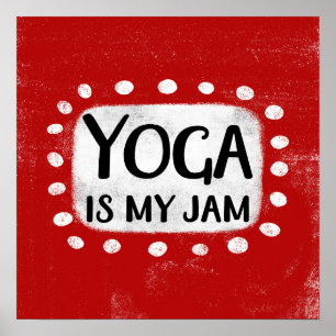 Le yoga est ma jambe Poster Wall Art