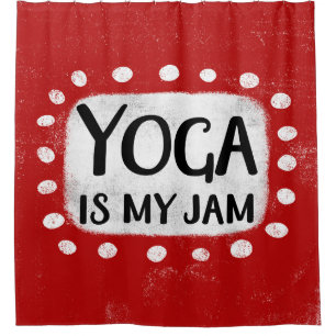 Le Yoga Est Mon Rideau De Douche De Jam