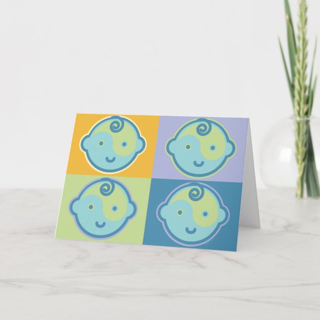 Le yoga parlent le bébé : Carte de voeux de yogi (Devant)