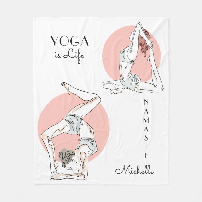 Le yoga pose la couverture faite sur commande (Devant)