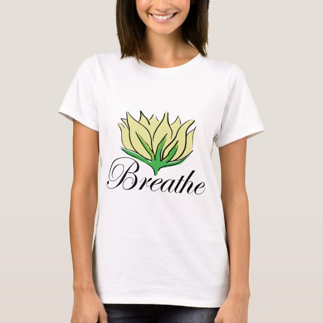 Le yoga respirent le T-shirt (Devant)